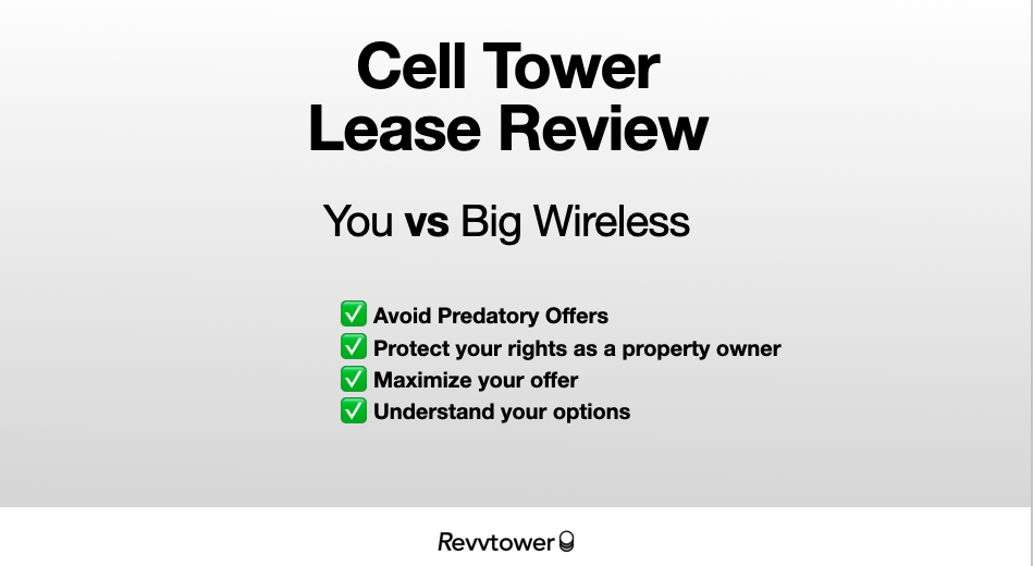 Cell Tower lease review